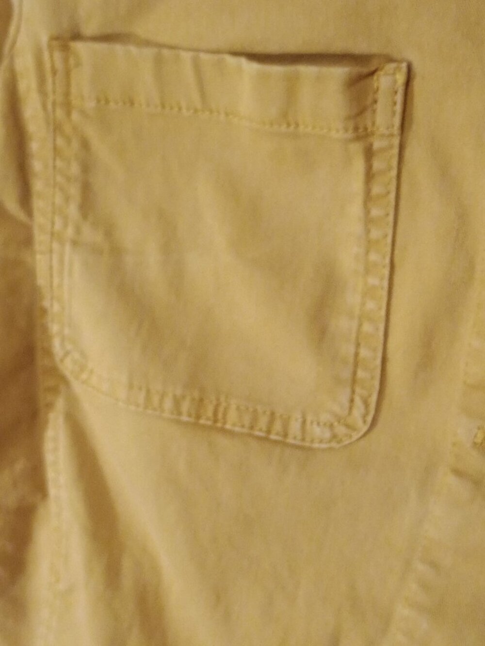 LOFT Outlet Mustard Orange Utility Jacket Cotton Stretch Lightweight Blazer - Picture 8 of 10